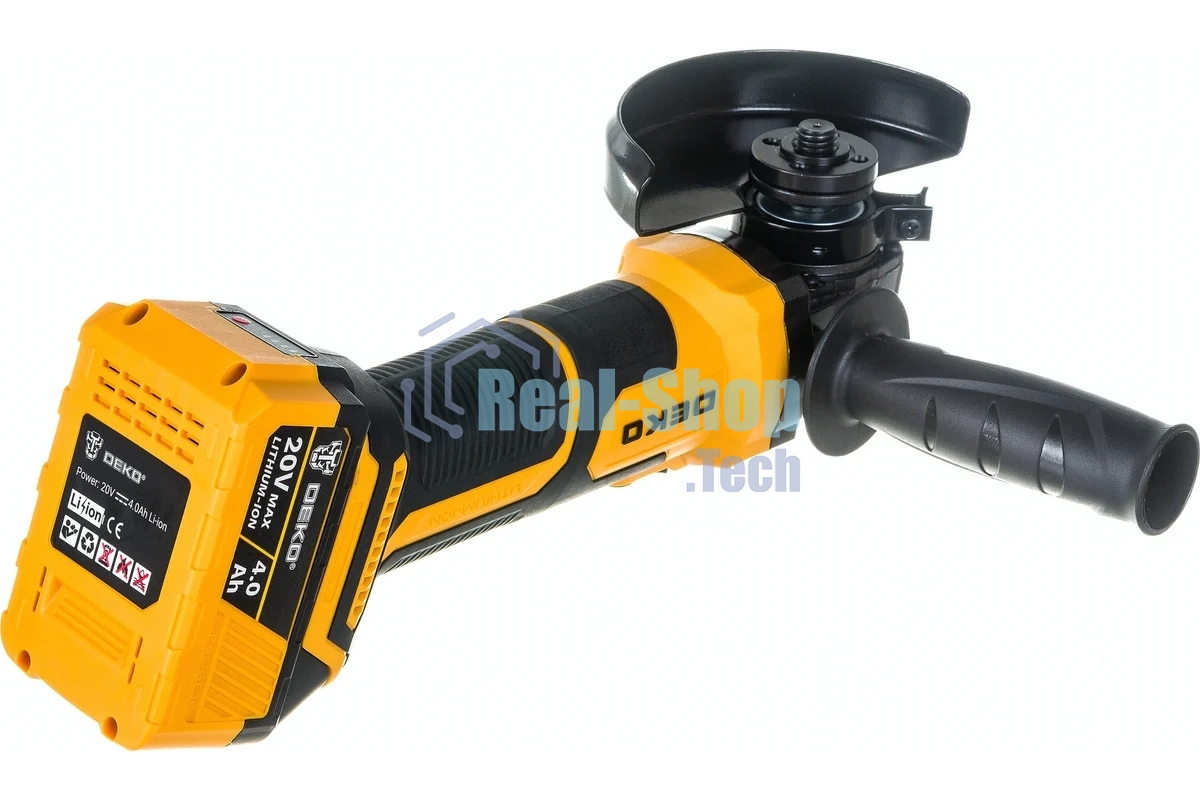 Угловая шлифовальная машина Deko DKAG20-125 8500об/мин рез.шпин.:M15 d=126мм