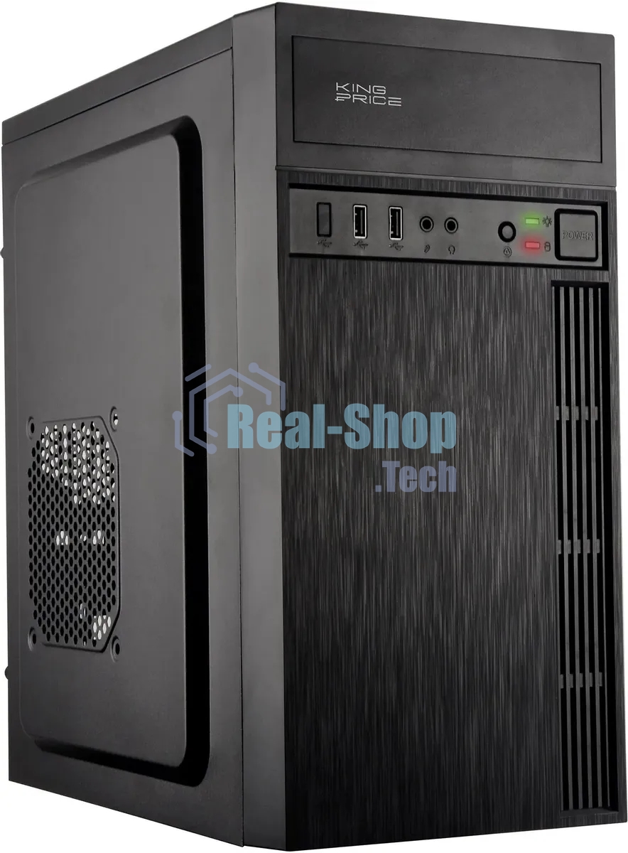 Компьютерный корпус KingPrice KPCC-MN210 черный без БП mATX 1x80мм 2x120мм 2xUSB 2.0 audio