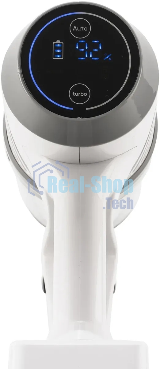 Пылесос вертикальный Coolfort CF-3002 белый, питание от аккумулятора, 120 Вт, уборка сухая, пылесборник 0.9 л, работа от АКБ max 32 мин.