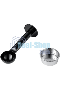 Кофемашина Kitfort КТ-7105-1 1450Вт черный/фиолетовый