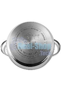 Кастрюля LARA LR02-34 Apple 22x12,5 см, 4.7 л, нержавеющая сталь, с крышкой