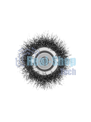 Щетка для дрели Denzel 75 мм, чашка, со шпилькой, нержавеющая витая проволока