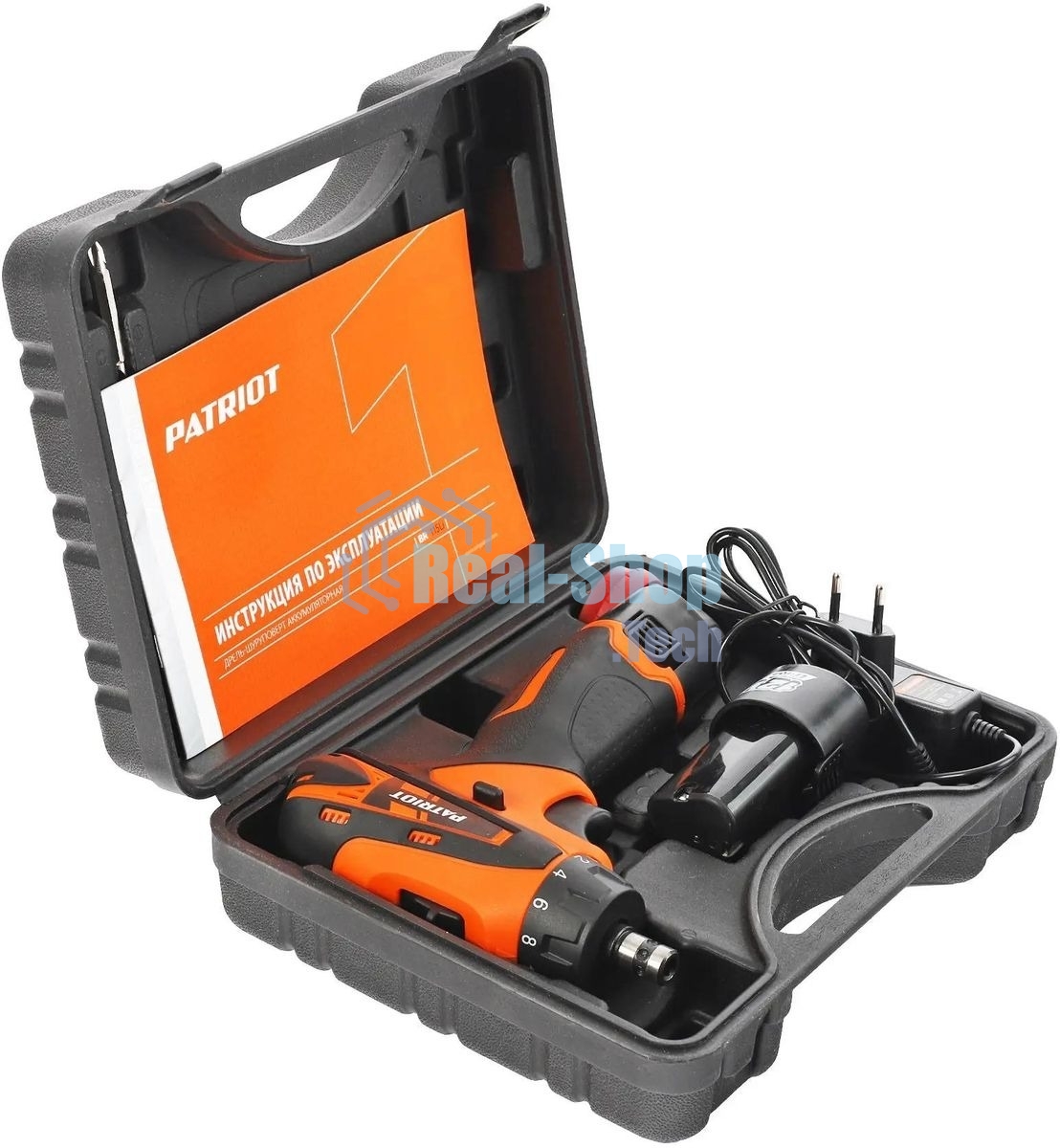 Дрель-шуруповерт Patriot BR 115Li, 12 В, 2 Ач, 25 Нм, щеточный