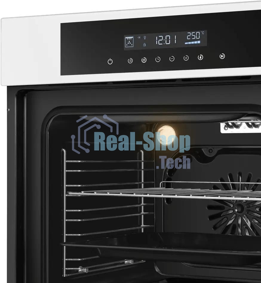 Шкаф духовой электрический Maunfeld AEOD60103W, 60л, дверца с 3 стеклами, белый