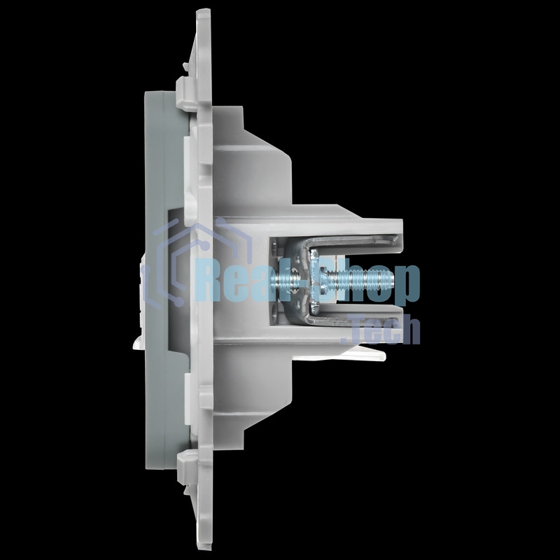 Розетка компьютерная RJ45 категория 5Е UTP РК5е-1-0-ФлС серый FLITE