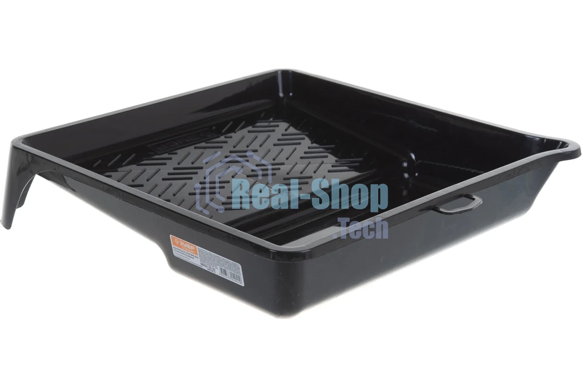 Ванночка малярная Зубр СТАНДАРТ пластмассовая, для валиков до 270 мм, 330х350мм, 0,8 л