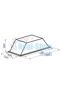 Вытяжка встраиваемая Zigmund & Shtain K 012.7 W белый, 70 см, 1010 куб. м/ч, 74 дБ