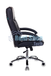 Кресло руководителя Бюрократ T-9908AXSN-AB черный, кожа, крестовина металл