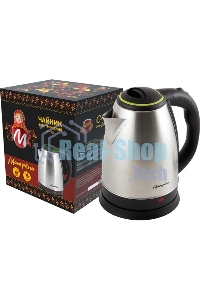 Чайник электрический Матрена MA-001 1,8 л,сталь,цвет крышки зеленый (005458)