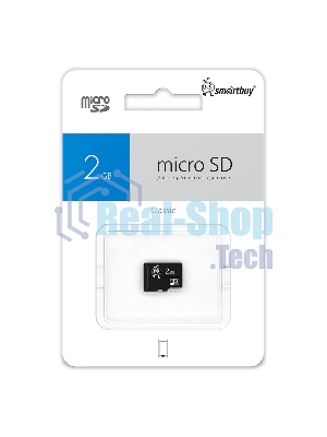 Флеш карта MicroSD (Transflash) Smartbuy 2 Gb (без адаптера)