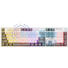 Клавиатура Defender Dasher GK-472 проводная, USB Type-A, белый/серый