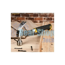 Молоток-гвоздодер Deli DL5072 450 гр, цельнокованный, прорезиненныя рукоять