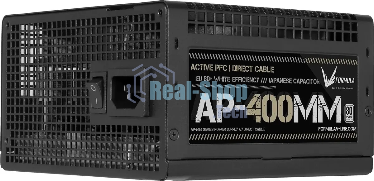 Блок питания Aerocool/Formula ATX 400W AP-400ММ 80 PLUS WHITE (20+4pin) APFC 120мм fan 6xSATA RTL