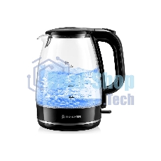 Чайник электрический BRAYER BR1030, 2200 Вт, 1,7 л, стекл.корп,автооткл.при.закип,подсвет