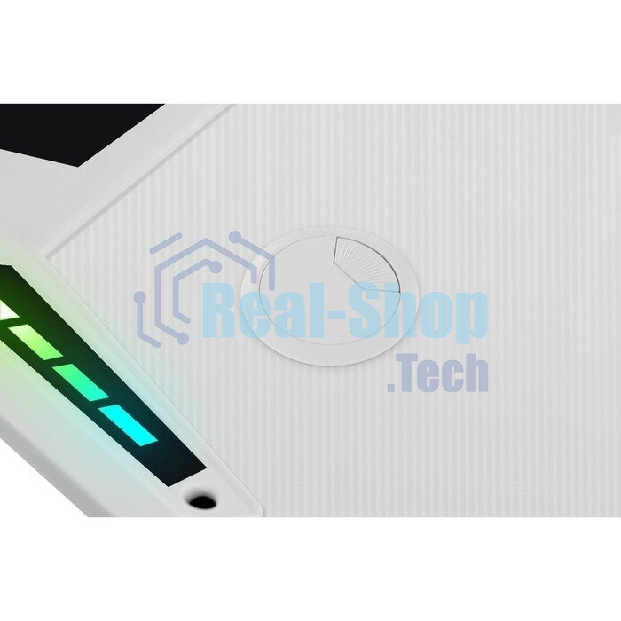 Стол игровой Defender Infinity RGb, подвес круж+гарн., бел, 120 5