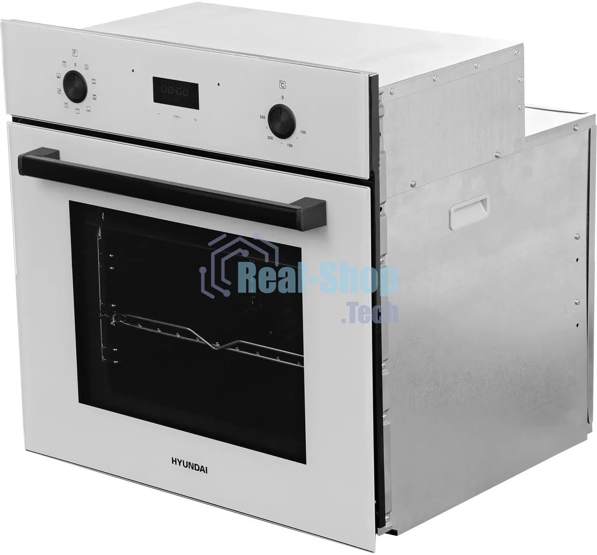 Духовой шкаф электрический Hyundai 6009.25 WG белый стекло