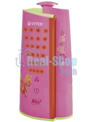 Увлажнитель ультразвуковой Vitek WX-3101, 10кв.м, 1,3л, 20Вт, подсветка, розовый