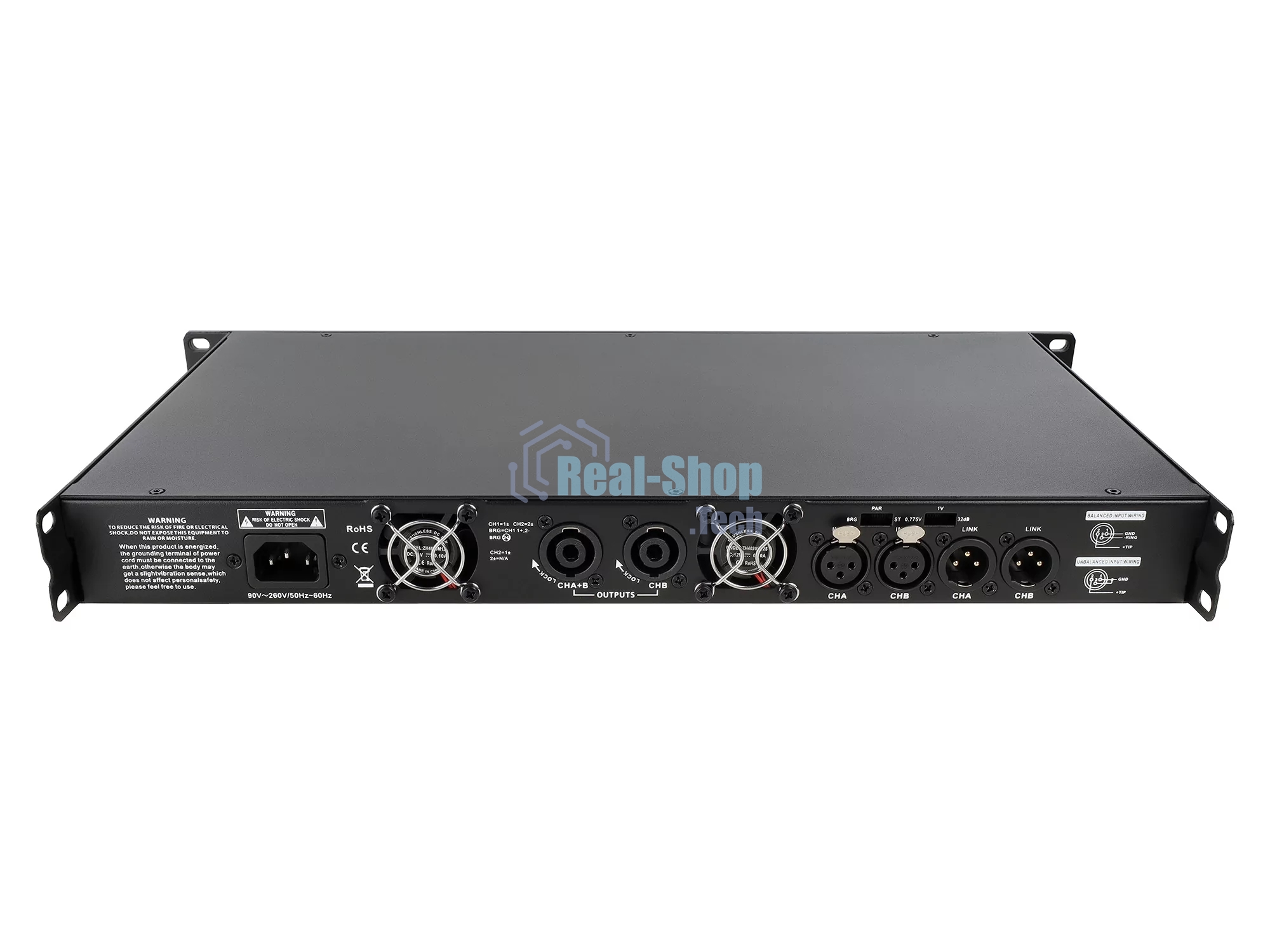 Усилитель Intrend ALS 2350 Двухканальный, 2х350Вт/8Ом, 2х580Вт/4Ом, 2х800Вт/2Ом, 1х1160Вт/8Ом, 1х1600Вт/4Ом.