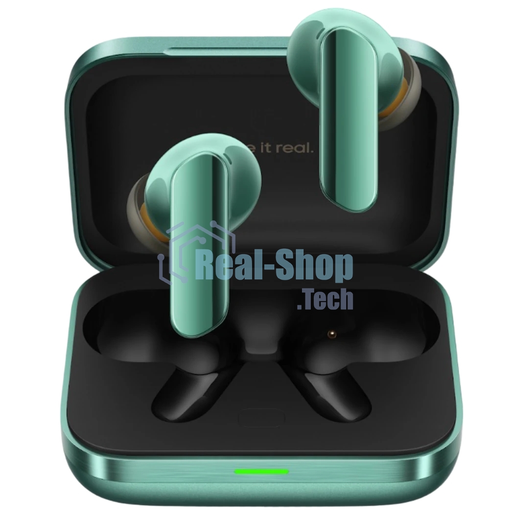 Наушники TWS Realme Buds Air 7 Pro RMA2407 зеленый, внутриканальные, Bluetooth, активное шумоподавление, до 9 ч