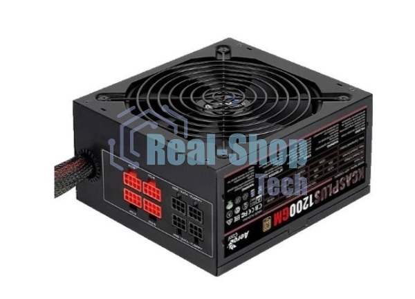 Блок питания Aerocool/Formula 1200W Retail KCAS PLUS 1200GM, 80 PLUS Gold, ATX v2.4, модульный, fan 14cm, 8x PCI-E [6+2-Pin], 10x SATA, 6x MOLEX