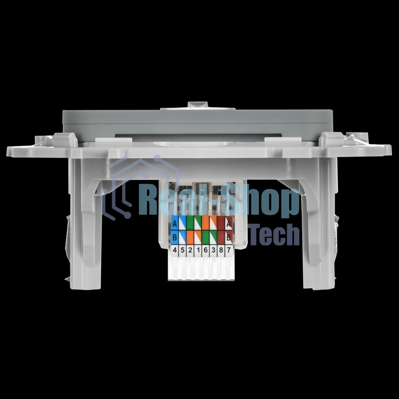 Розетка компьютерная RJ45 категория 5Е UTP РК5е-1-0-ФлС серый FLITE