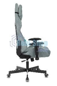 Кресло игровое Бюрократ VIKING KNIGHT LT28 FABRIC серо-голубой крестовина металл/пластик