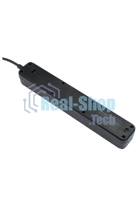 Сетевой фильтр Гарнизон 2.0 EPS-5-B-5, 5 р, 10А, 5 м, ур.защиты 2+, черный, пакет