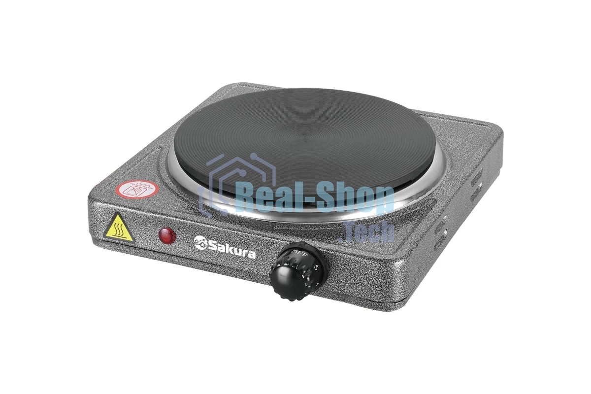 Плита настольная электрическая Sakura ПЭ-09 1500Вт 185мм 1конф/диск