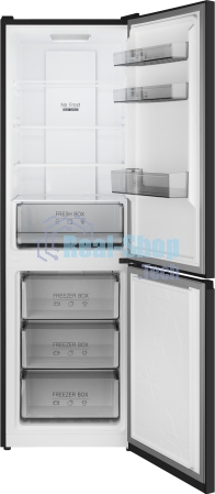 Холодильник Weissgauff WRK 185 Total NoFrost Inverter темная сталь двухкамерный 205/86л морозилка снизу