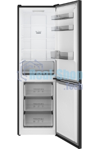 Холодильник Weissgauff WRK 185 Total NoFrost Inverter темная сталь двухкамерный 205/86л морозилка снизу