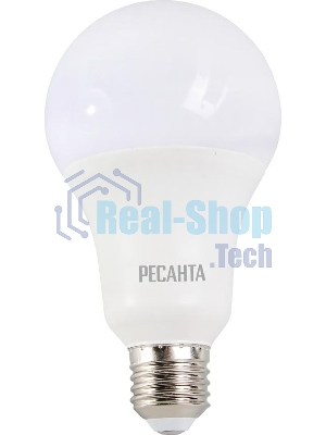 Лампа светодиодная Ресанта LL-R-A80-20W-230-6K-E27 груша