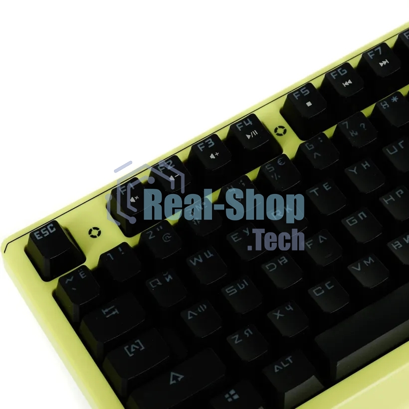 Клавиатура проводная A4Tech Bloody B810RC Punk USB желтый/черный