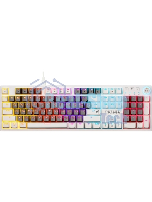 Клавиатура Defender Dasher GK-472 проводная, USB Type-A, серый/белый