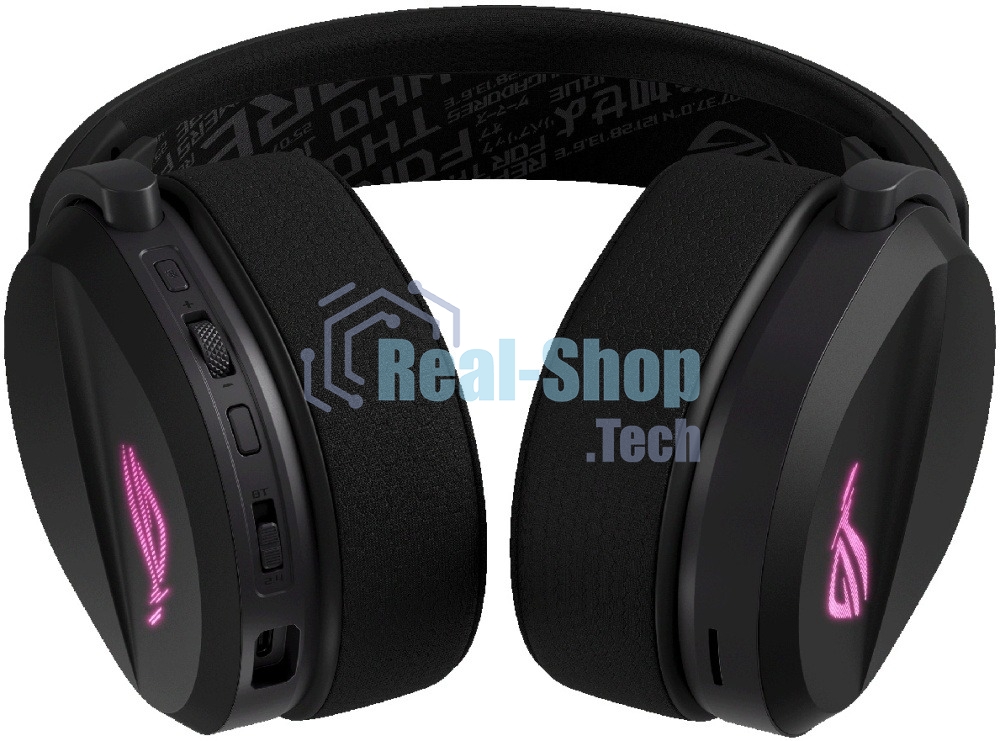 Гарнитура ASUS A501 ROG чёрный, беспроводная, Bluetooth, подсветка