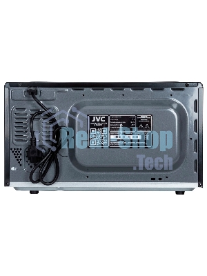 Микроволновая печь JVC JK-MW146M черный/серебристый, 20 л, 700 Вт, переключатели - поворотный механизм