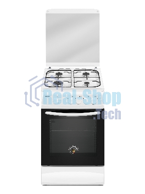 Плита газовая Kraft KF-FSK5404AGWG белый, конфорок 4 газовых, духовка 58 л, 50 см x 87 см x 63 см