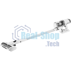 Пылесос вертикальный Coolfort CF-3002 белый, питание от аккумулятора, 120 Вт, уборка сухая, пылесборник 0.9 л, работа от АКБ max 32 мин.