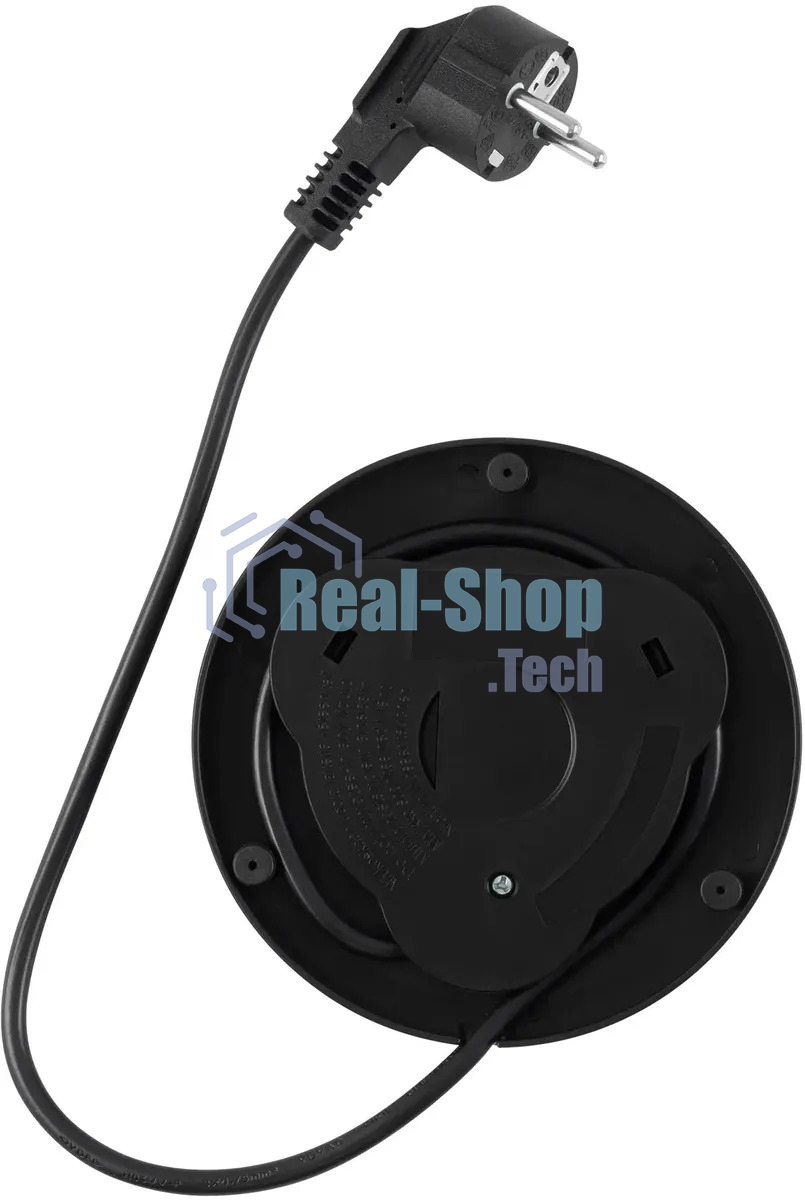 Чайник электрический Hyundai HYK-G3509 1.7л. 2200Вт черный/прозрачный корпус: стекло/пластик