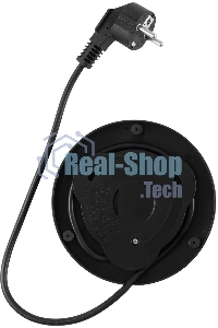 Чайник электрический Hyundai HYK-G3509 1.7л. 2200Вт черный/прозрачный корпус: стекло/пластик