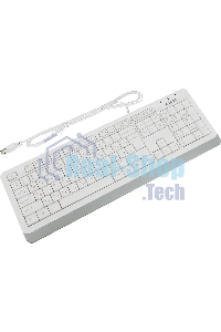 Клавиатура проводная A4Tech Fstyler FK10, USB, белый/серый