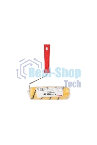 Валик Rexant полиакрил желтый с черной полосой, ворс 11 мм, ширина ролика 180 мм, бюгель 6 мм, Ø 42 мм