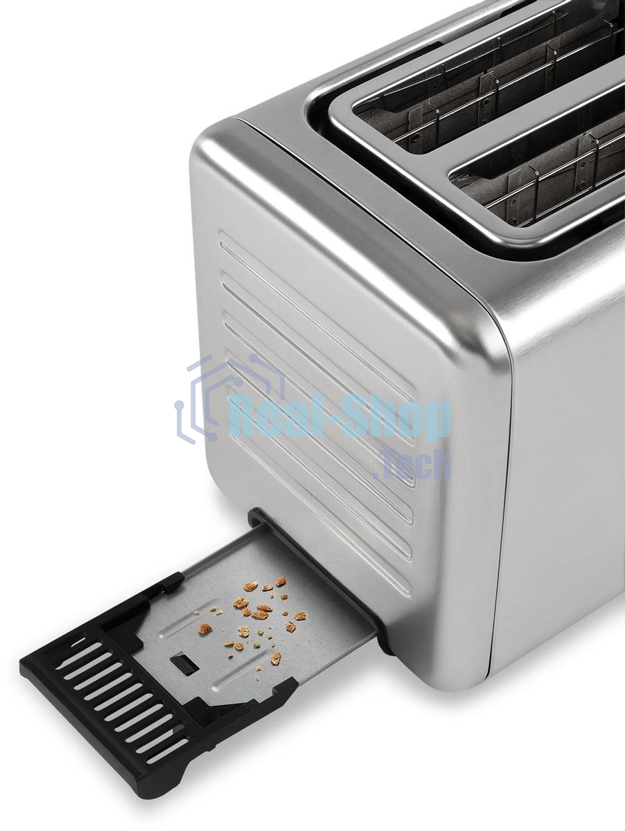 Тостер Hyundai HYT-3305 800Вт черный/серебристый