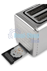 Тостер Hyundai HYT-3305 800Вт черный/серебристый