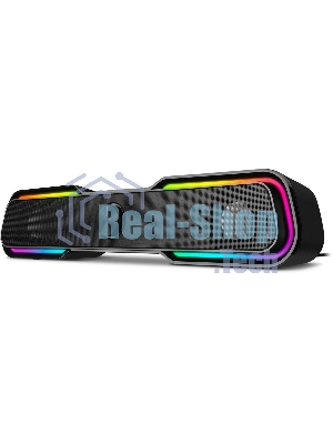 Акустическая система SVEN 450 2.0 (2x5W, Bluetooth, RGb-подсветка) черная