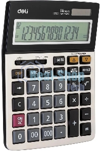 Калькулятор настольный Deli E1672C серебристый 14-разр.