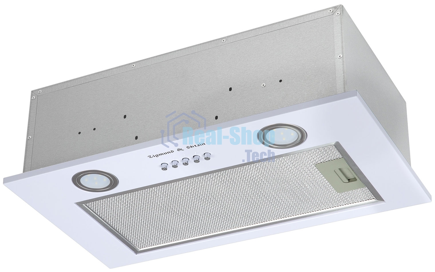 Вытяжка встраиваемая Zigmund & Shtain K 018.5 W белый, 50 см, 660 куб. м/ч, 58.6 дБ