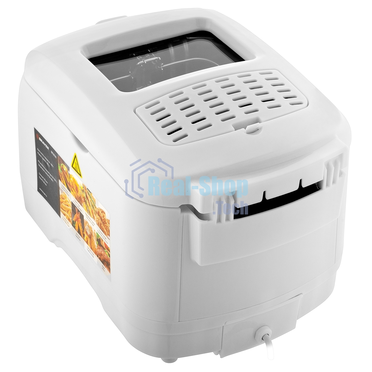 Фритюрница BRAYER BR2830 белый, 1800 Вт, 3 л, 0.6 кг, съёмная чаша
