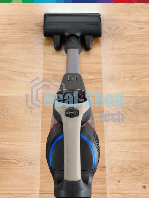 Пылесос вертикальный Bosch BCS931GAC серый, питание от аккумулятора, 2200 Вт, уборка сухая, пылесборник 0.4 л