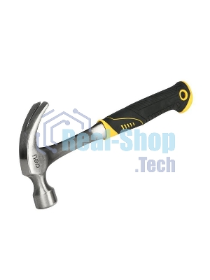 Молоток-гвоздодер Deli DL5072 450 гр, цельнокованный, прорезиненныя рукоять