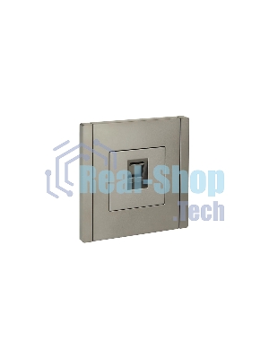 Розетка компьютерная RJ45 кат.5E IEK FORTE&PIANO FP532 сталь